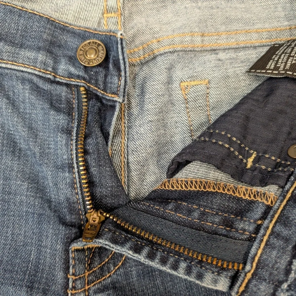 7 For All Mankind The Slim Cigarette Jeans Womens 27 Dark Wash Blue Excellent - Picture 10 of 15